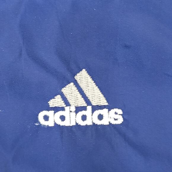 Vintage 90s ADIDAS Hooded Windbreaker Zip Jacket Large 36x27 Boxy Baggy - Picture 12 of 16